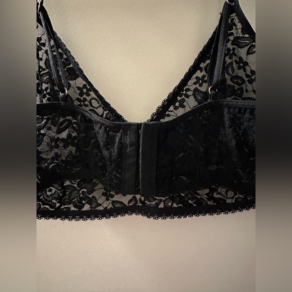 INC Lace Bralette Black - Picture 6 of 8